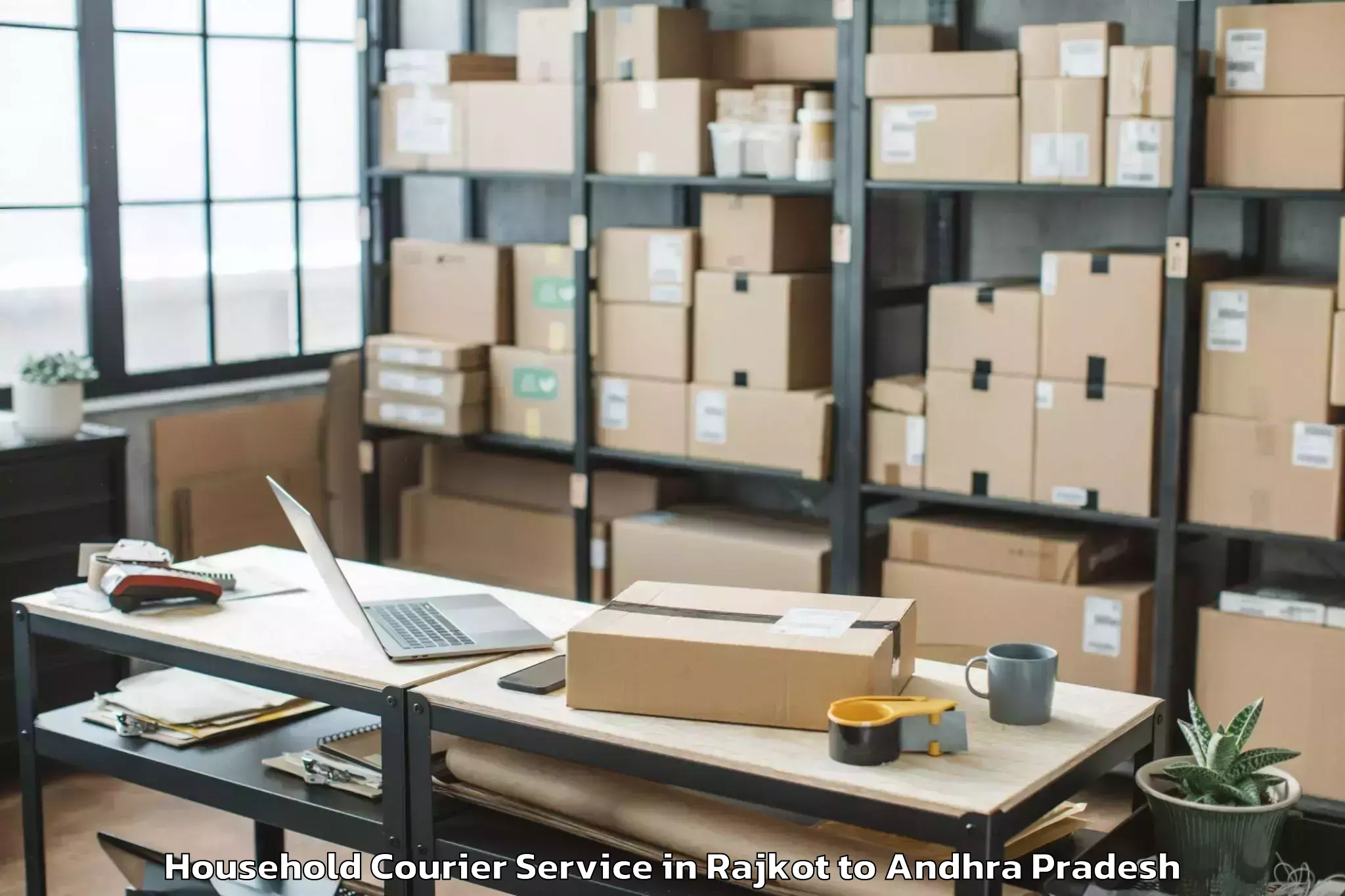 Professional Rajkot to Jaggaiahpet Household Courier